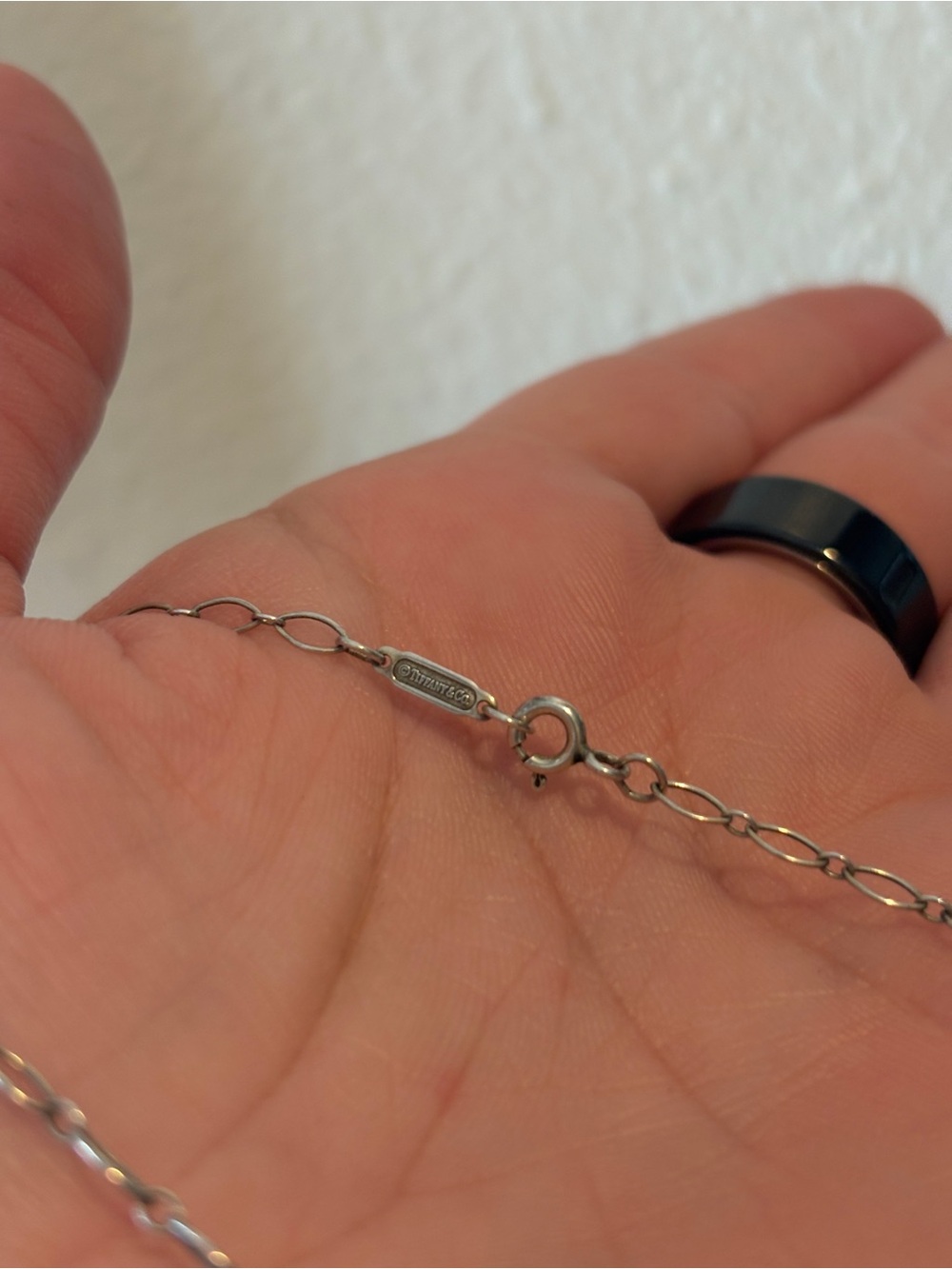 Authentic Tiffany & Co. Retired Key Necklace Sterling Silver 925 - Picture 5 of 5